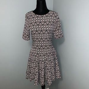 H&M Conscious Collection size 4 print Dress short sleeve wedding guest